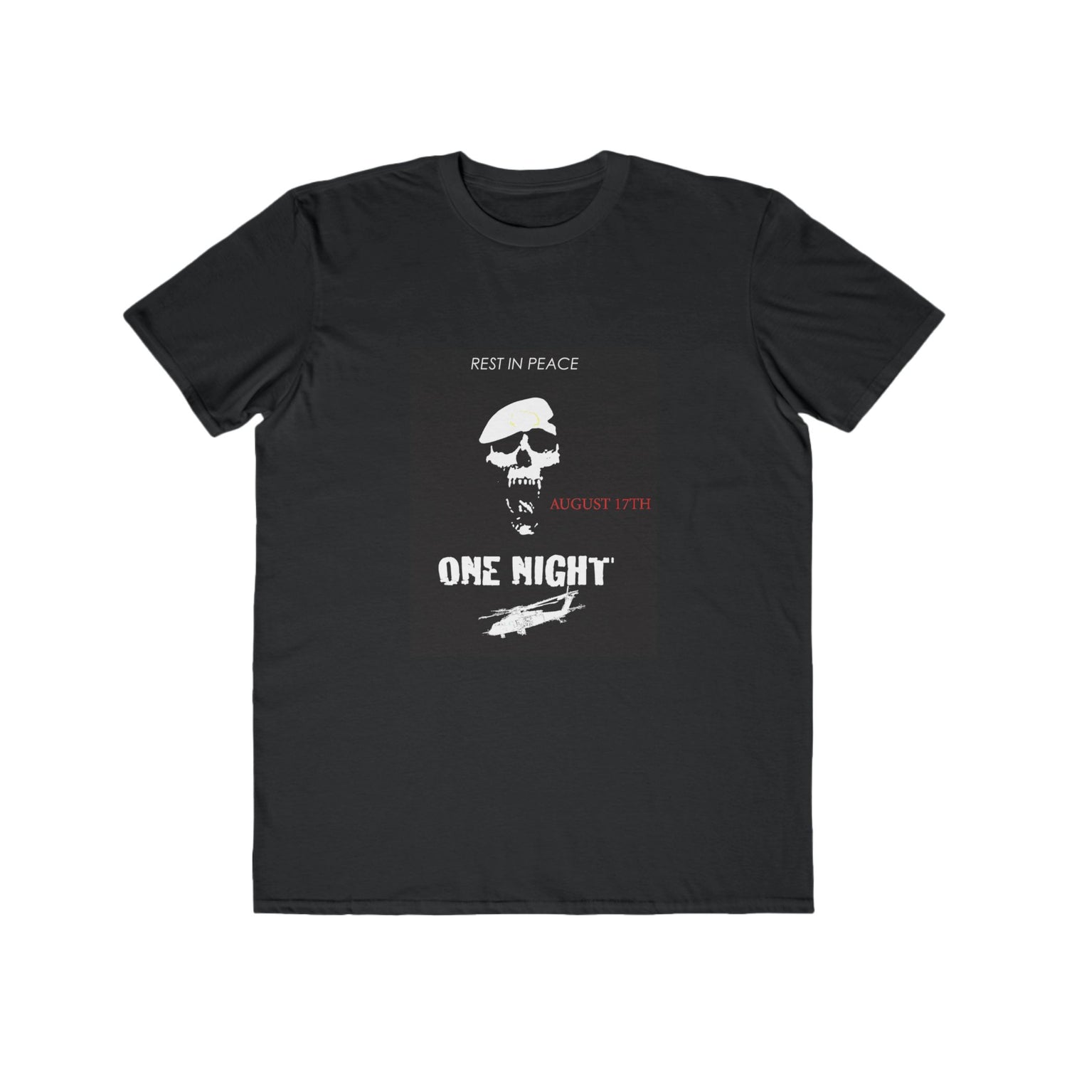Skull Graphic Tee - Rest in Peace August 17th